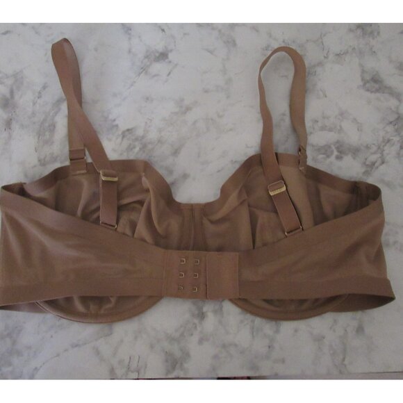 CUUP Bra 38F Beige Tan The Balconette Underwire Back Closure - Picture 3 of 7